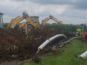 water line install